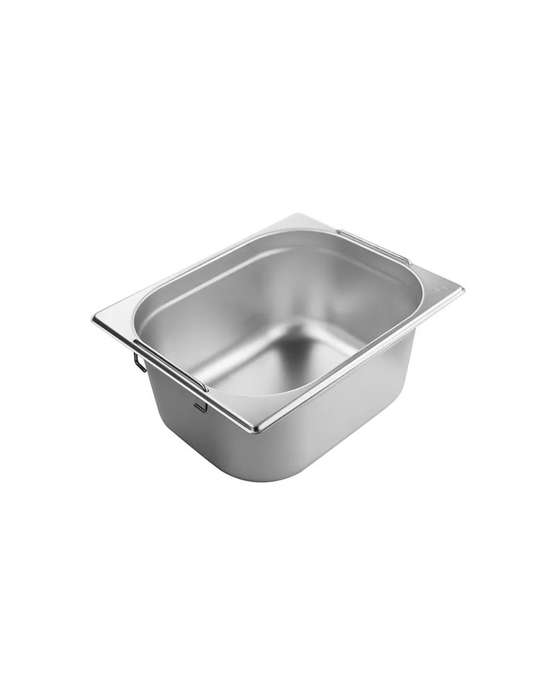 Гастроемкость GN 1/2 с ручками сталь нерж. 8,5л ,H=15,L=32,5,B=26,5см металлич.