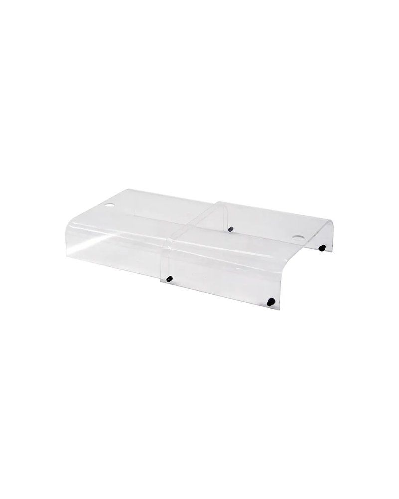 Крышка для емкости фуршетной раздвижная акрил ,H=90,L=520/300,B=335мм прозр.