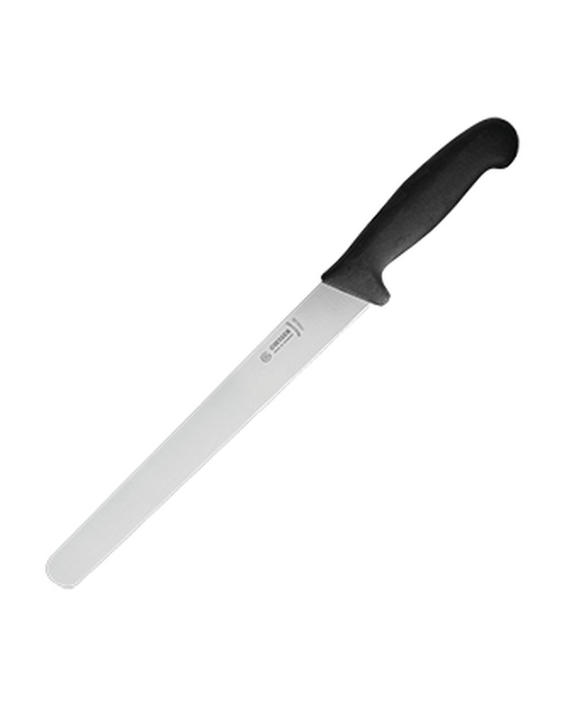 Нож для тонкой нарезки сталь нерж.,пластик ,L=41/27,B=3см черный,металлич.