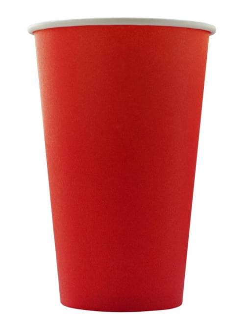 Бумажный стакан Красный d=90 400мл