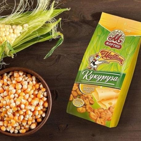 Кукуруза жаренная От Мартина со вкусом двойного сыра 100 г