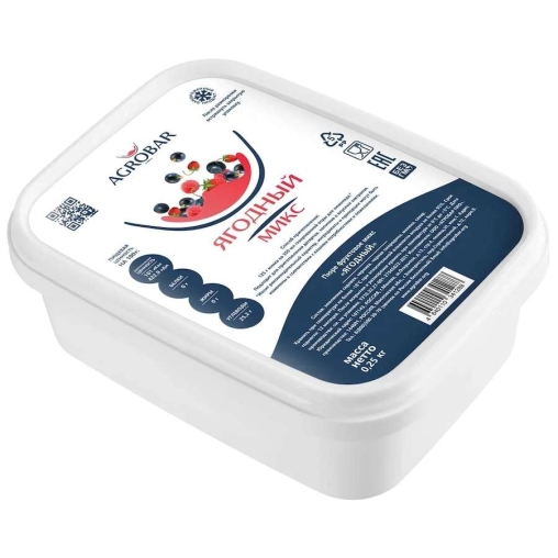 Пюре замороженное Agrobar Ягодный Микс 250 г