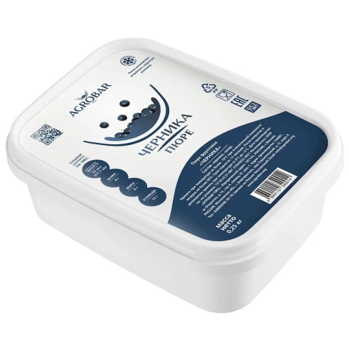 Пюре замороженное Agrobar Черника 250 г