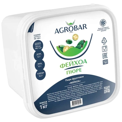 Пюре замороженное Agrobar Фейхоа 1000 г