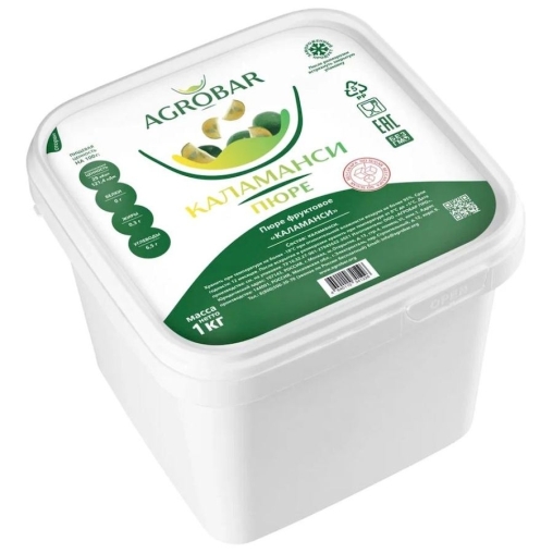 Пюре замороженное Agrobar Каламанси без сахара 1000 г