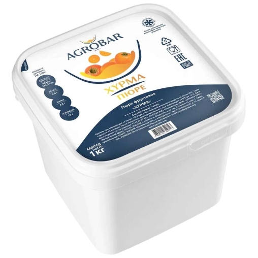 Пюре замороженное Agrobar Хурма 1000 г