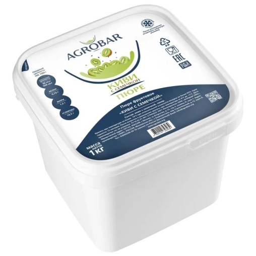 Пюре замороженное Agrobar Киви с семечкой 1000 г