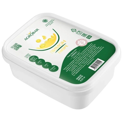 Пюре замороженное Agrobar Лимон без сахара 250 г