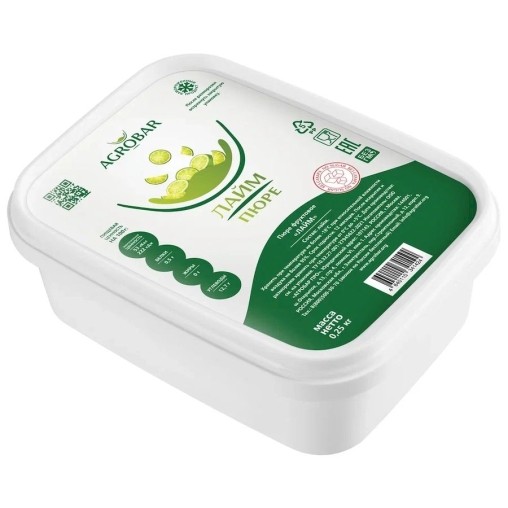 Пюре замороженное Agrobar Лайм без сахара 250 г
