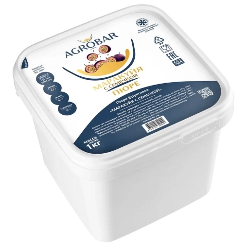 Пюре замороженное Agrobar Маракуйя с семечкой 1000 г