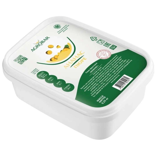 Пюре замороженное Agrobar Ананас без сахара 250 г