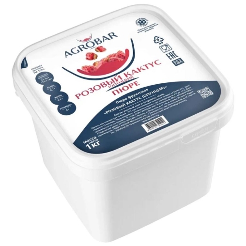 Пюре замороженное Agrobar Розовый Кактус 1000 г