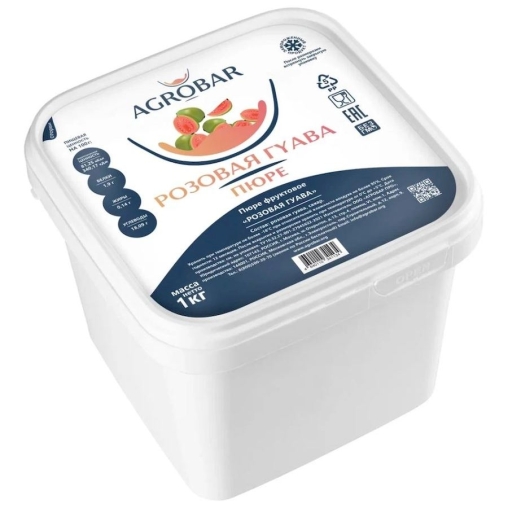 Пюре замороженное Agrobar Гуава Розовая 1000 г