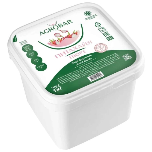 Пюре замороженное Agrobar Питахайя без сахара 1000 г