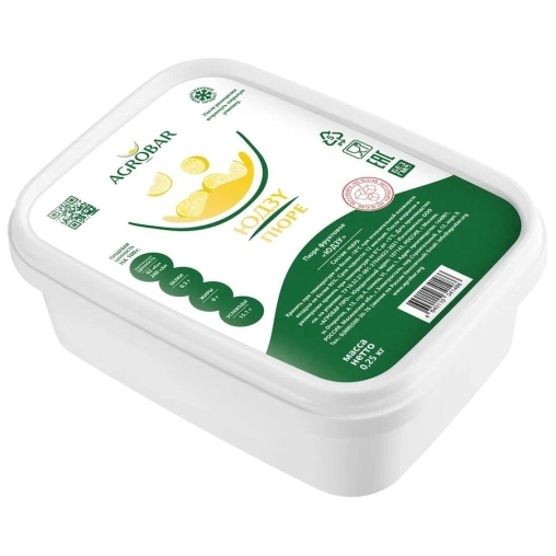 Пюре замороженное Agrobar Юдзу без сахара 250 г