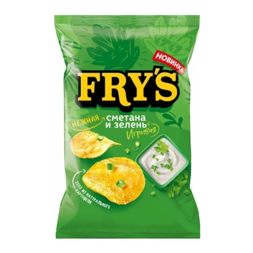 Чипсы FRY’S Нежная сметана и игривая зелень 35 г