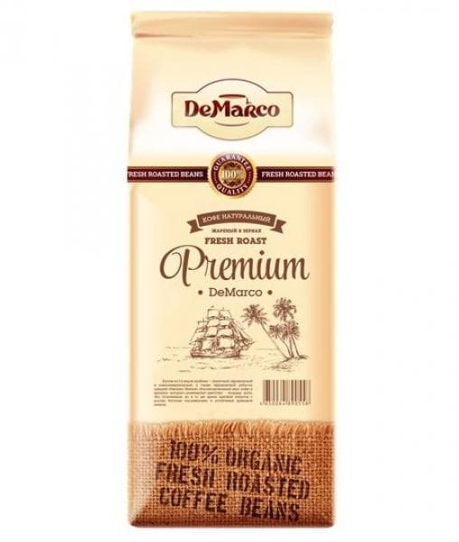 Кофе в зернах DeMarco Fresh Roast Premium 1000гр