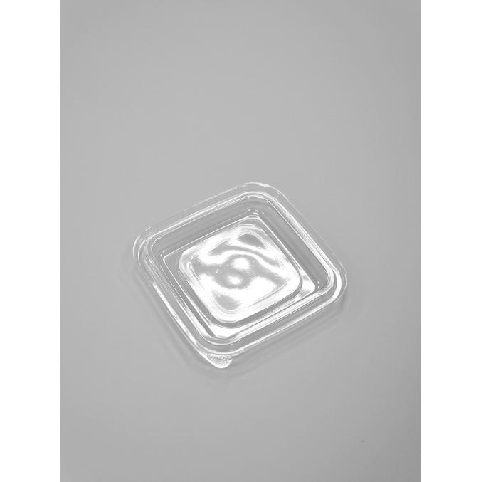 Крышка для контейнера Кубик ПЭТ 121×121×13 мм Прозрачная