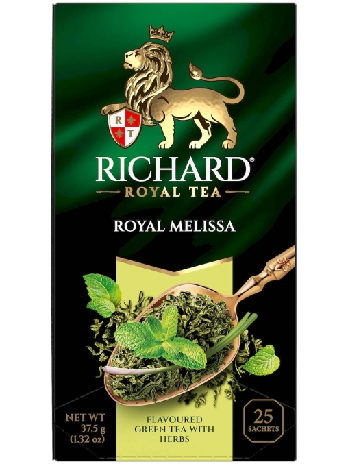 Чай зеленый аром. Richard Royal Melissa 25 саше × 1,5 г