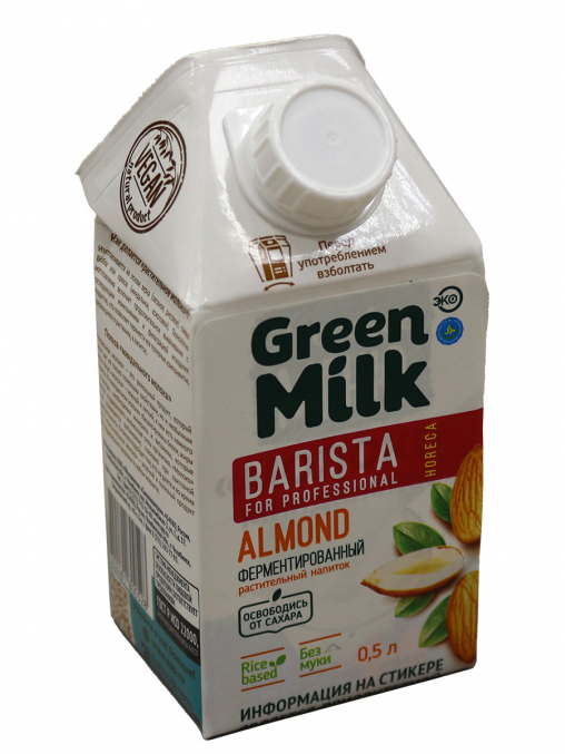 Напиток Green Milk Professional Almond Миндаль на рисовой основе 500 мл