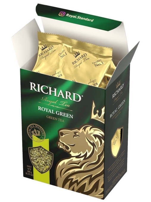 Чай зеленый Richard Royal GREEN крупнолистовой 180 г
