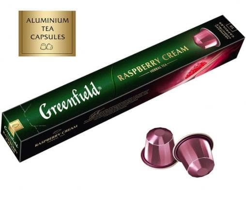 Чай фруктовый капсулы Greenfield Raspberry Cream 10 × 2,5 г