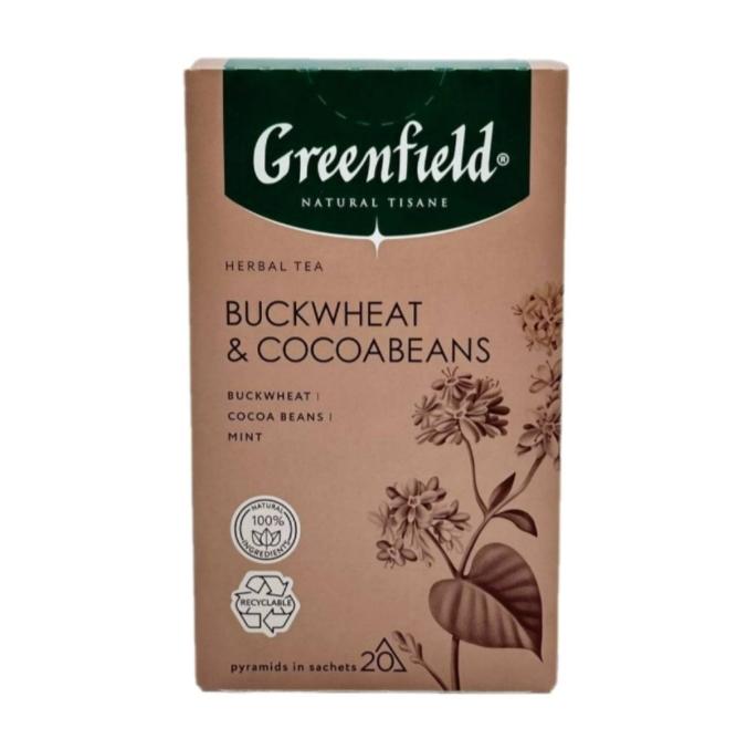 Чай Greenfield Natural Tisane травяной Buckwheat & Cocoabeans 20 пирам. × 1,8 г