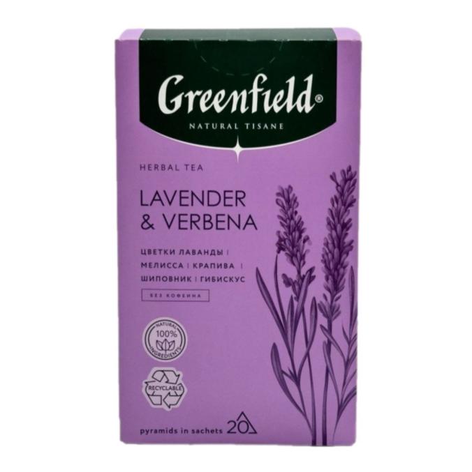 Чай Greenfield Natural Tisane травяной Lavender & Verbena 20 пирам. × 1,8 г