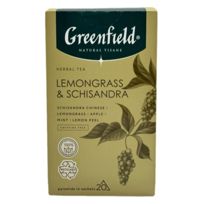 Чай Greenfield Natural Tisane травяной Lemongrass & Schisandra 20 пирам. × 1,8 г
