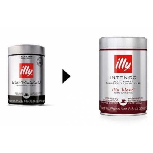 Кофе молотый illy INTENSO Espresso Dark 250 г