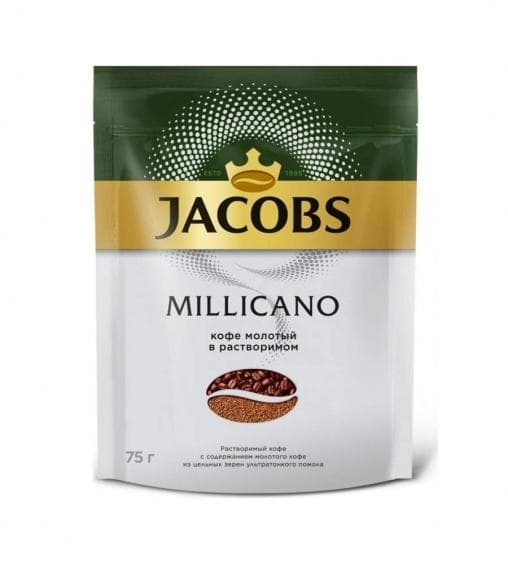 Кофе молотый в растворимом Jacobs Millicano 75 г