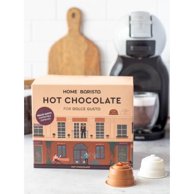 Капсулы Home Barista для Dolce Gusto HOT Chocolate 24+24 шт.