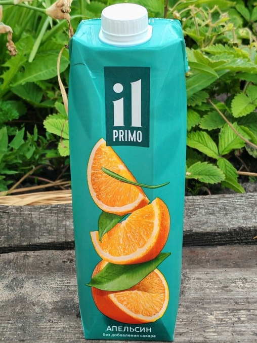 IL Primo 100% сок АПЕЛЬСИН 1000 л тетрапак с крышкой