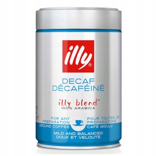 Кофе молотый illy Decaffeinato без кофеина 250 г в жестяной банке