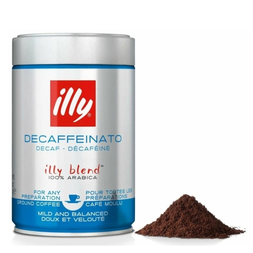 Кофе молотый illy Decaffeinato без кофеина 250 г в жестяной банке