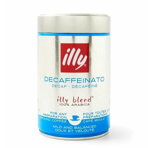 Кофе молотый illy Decaffeinato без кофеина 250 г в жестяной банке