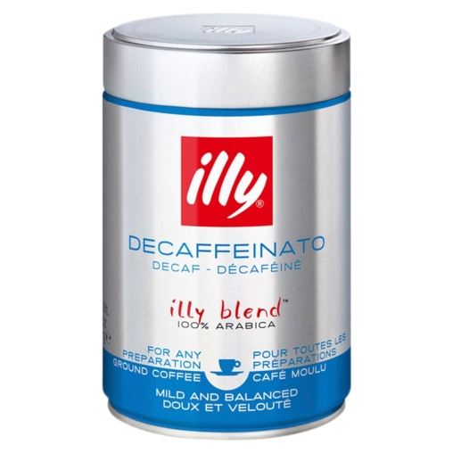 Кофе молотый illy Decaffeinato без кофеина 250 г в жестяной банке