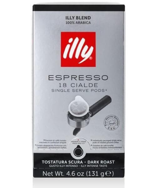 Кофе в чалдах illy Dark 18 шт. 125 г