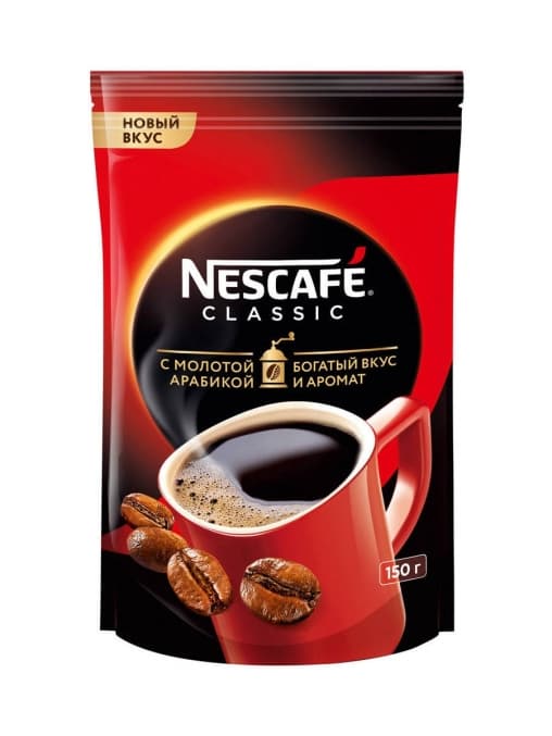 Кофе раств. с молотым Nescafé Classic пакет 150 г