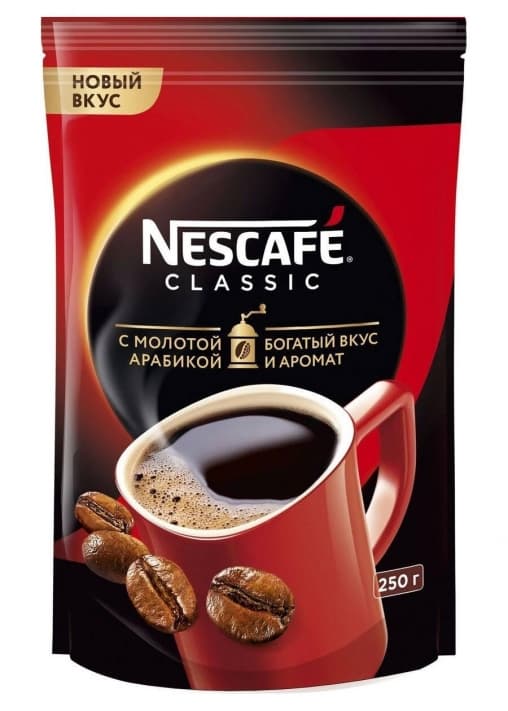 Кофе раств. с молотым Nescafé Classic пакет 250 г