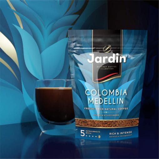 Кофе растворимый Jardin Colombia Medellin дой-пак 150г