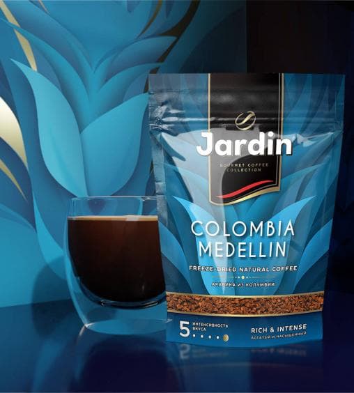 Кофе растворимый Jardin Colombia Medellin дой-пак 240г