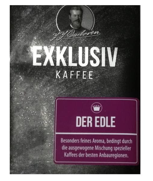 Кофе молотый J.J. DARBOVEN Exklusiv Kaffee der Edle 250 г (0,25 кг)