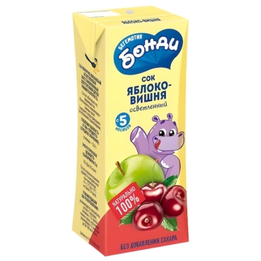 Сок BONDI Яблоко Вишня 200 мл тетрапак