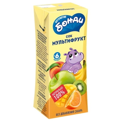 Сок BONDI Мультифрукт 200 мл тетрапак