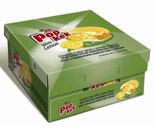Кекс Popkek Lemon с лимонным соусом 45 гр