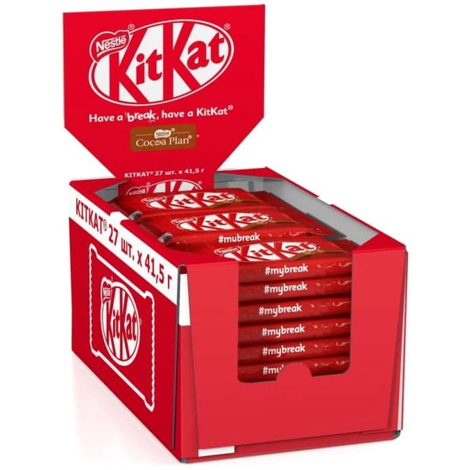 Батончик шоколадный плитка KitKat 41,5 г