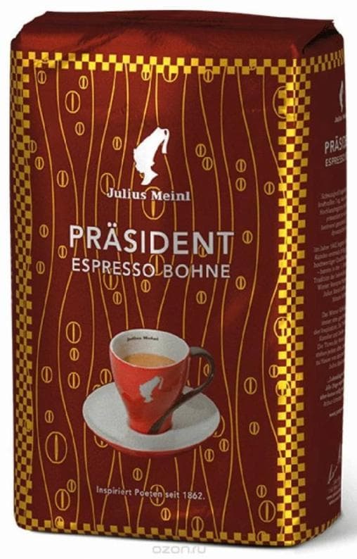 Кофе в зернах Julius Meinl President Espresso Bohne 500 гр