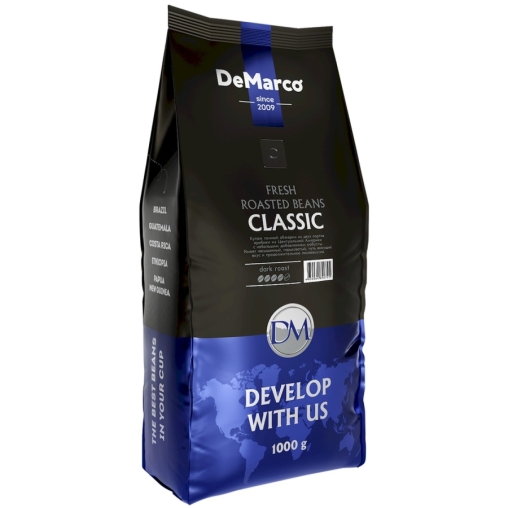 Кофе в зернах DeMarco Fresh Roast Classic 1000 г