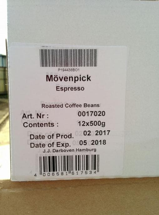 Кофе в зернах Movenpick Espresso 500 г